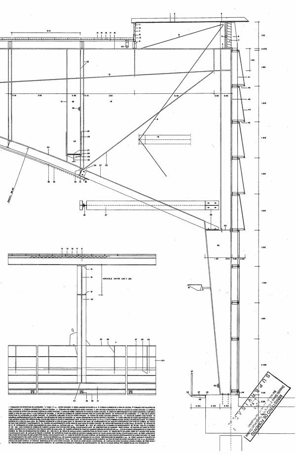 NUEVA_ESTACION_FERROCARRIL_CASTELLON_DETALLE CONSTRUCCION_CUBIERTA Y FACHADA ESTE