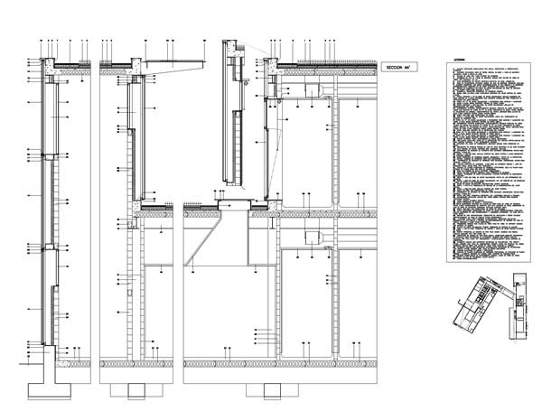 CIECEM_HUELVA_DETALLE CONSTRUCCION_EDIFICIO LABORATORIOS_FACHADAS EXTERIORES U-GLASS Y PATIO