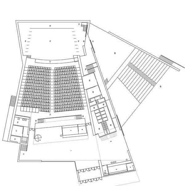 TEATRO_AUDITORIO_ANDORRA_TERUEL_PLANTA 00_ACCESO PRINCIPAL