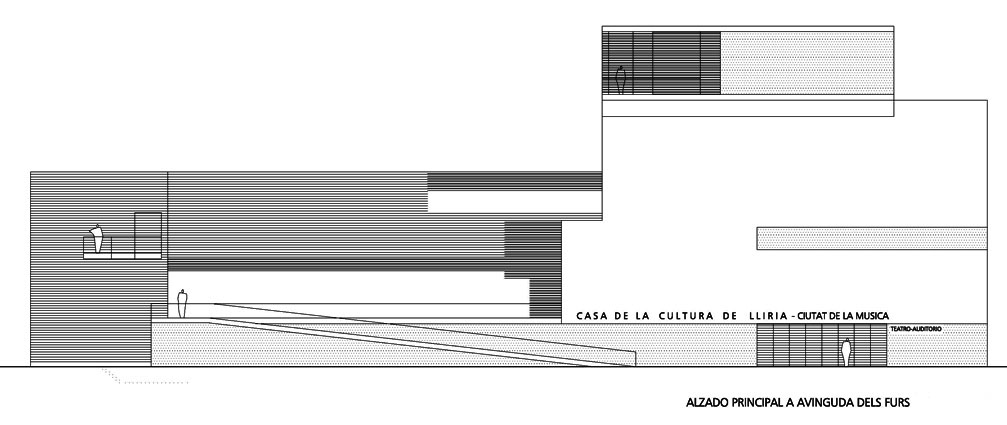 2003_CASA_CULTURA_LLIRIA_ALZADO PRINCIPAL A AVINGUDA DELS FURS