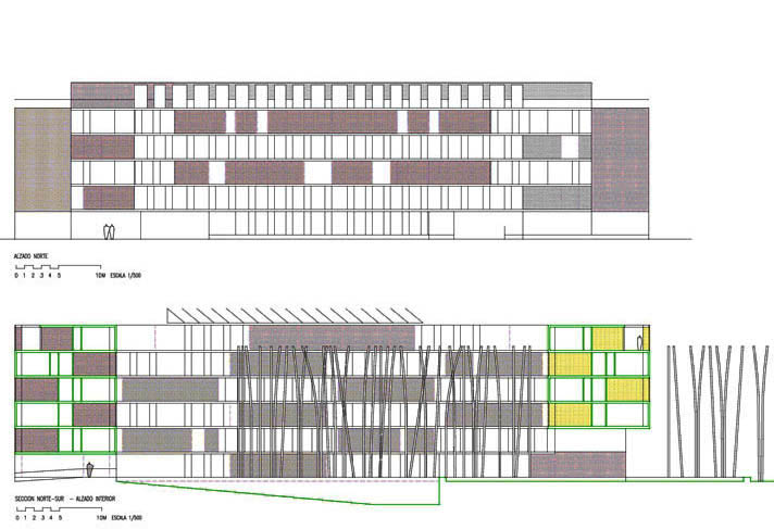 VIVIENDAS_ENSANCHE_VALLECAS_SECCION NORTE-SUR_ALZADO NORTE