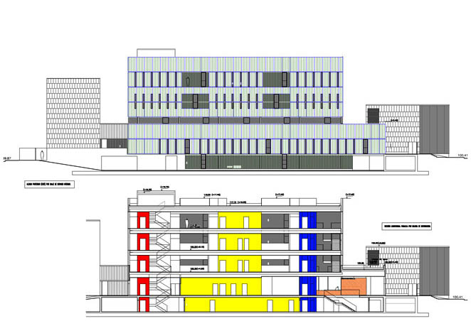 CCT_MURCIA_ALZADO ESTE_SECCION LONGITUDINAL ESTE