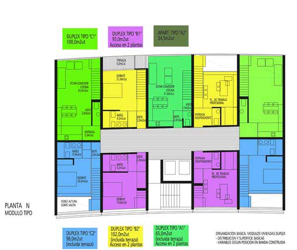 VIVIENDAS_AVE_ZARAGOZA_MODULOS TIPO DE VIVIENDA EN DUPLEX_PLANTA (N)