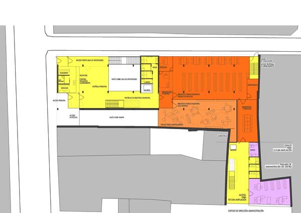 CENTRO_HUMANISTICO_ALFINDEN_PLANTA BAJA_ACCESO PRINCIPAL