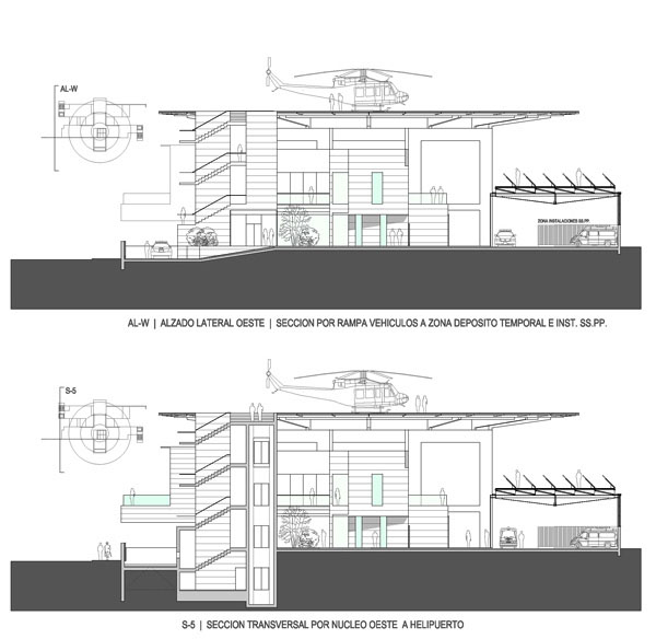 2011_CSMMM_SANJAVIER_ALZADO LATERAL OESTE_SECCION POR NUCLEO OESTE