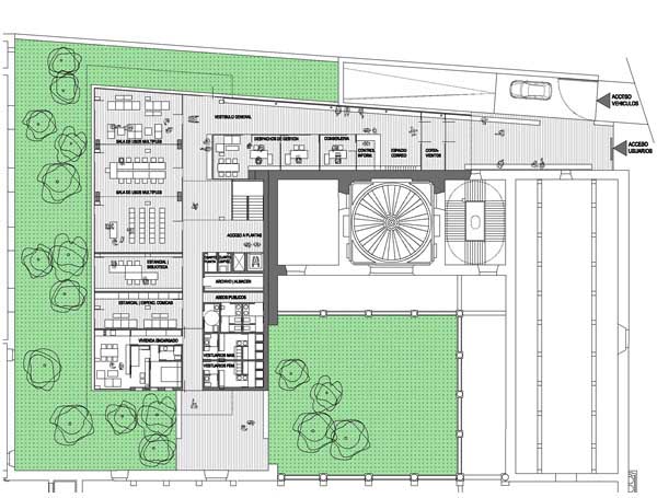 2012_RESIDENCIA ESTUDIANTES_BURGOS_PL BAJA_ACCESO PRINCIPAL_USOS COMUNES